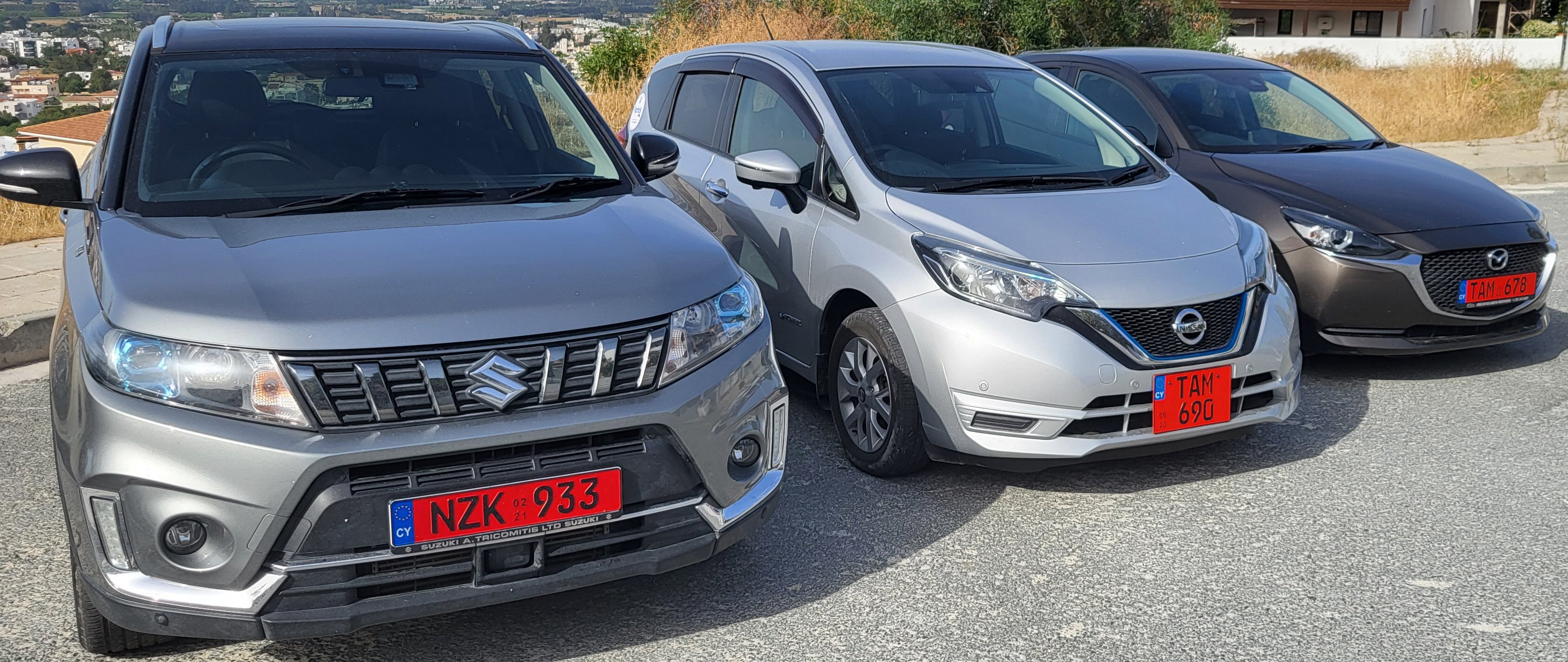 Paphos Car Rental fleet of modern vehicles offering transparent pricing and free airport pickup